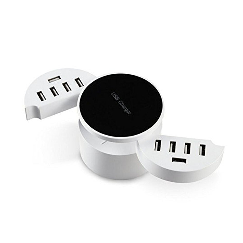 CRONY circle-10 USB Charger Universal 10 USB Port Smart Charger For Mobile Phone Tablet - Edragonmall.com