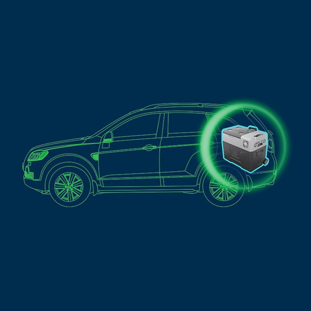 CRONY CX50/DC/AC Car Refrigerator With Drawbar 50L Truck Portable Freezer Cooler no battery - Edragonmall.com