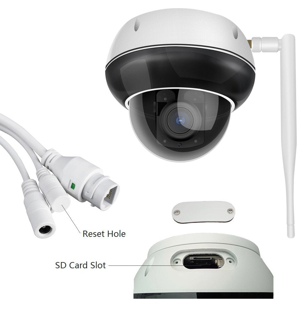CRONY D79W-5MP-10X WIFI POE IP Camera PTZ IP Camera Auto Tracking 2 Way Motion Detection Audio - Edragonmall.com