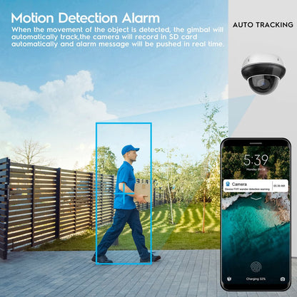 CRONY D79W-5MP-10X WIFI POE IP Camera PTZ IP Camera Auto Tracking 2 Way Motion Detection Audio - Edragonmall.com