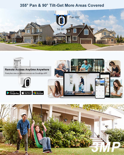 CRONY DX2 Cloudedge APP 500W Low Power WIFI Camera wireless camera for home - Edragonmall.com