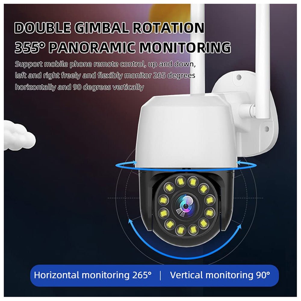 CRONY EC131 Full color night vision 1.5 inch ball machines 4X Camera WiFi Camera AI Human Detection Audio 1080P Wireless Security CCTV Cameras - Edragonmall.com