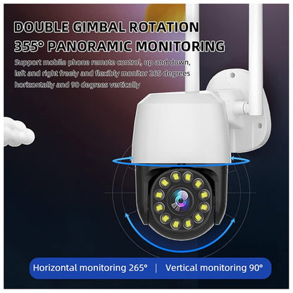 CRONY EC131 Full color night vision 1.5 inch ball machines 4X Camera WiFi Camera AI Human Detection Audio 1080P Wireless Security CCTV Cameras - Edragonmall.com