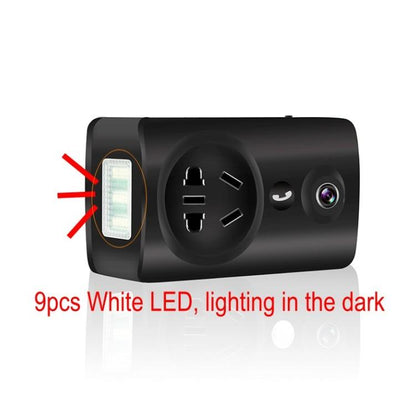 CRONY EC59 180 Degree Panoramic WIFI CCTV Home Security Camera 1080P USB Wall Socket Charger Adapter Camera with IR/White Leds - Edragonmall.com