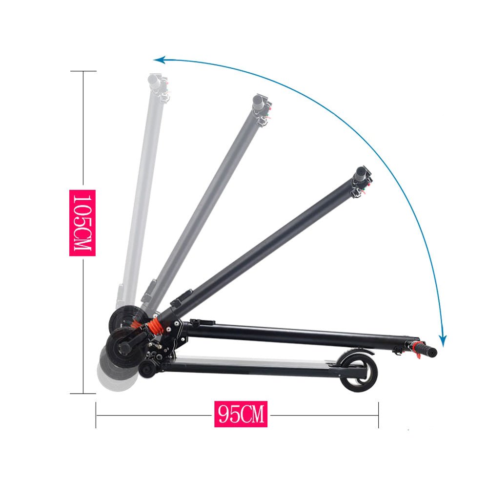 CRONY Electric Scooter S6 Aluminium Alloy Folded 6.5 Inch tires | White - Edragonmall.com