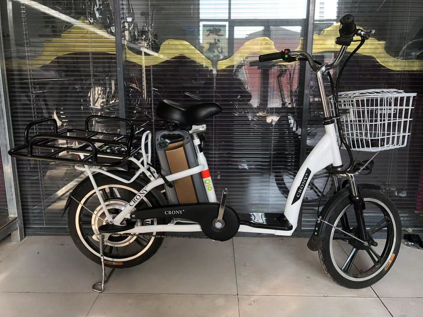 CRONY Elf food truck Express Delivery bike 48V 350W Carbon Steel high quality single speed electrical bicycle - Edragonmall.com