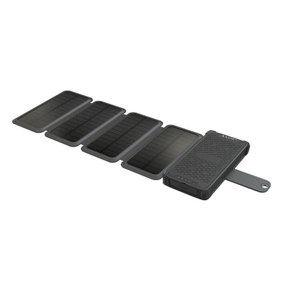 CRONY ES-B03 Fold the solar mobile power supply 18W Solar Charger with Digital Ammeter Waterproof Foldable USB Ports Solar Battery Charger - Edragonmall.com