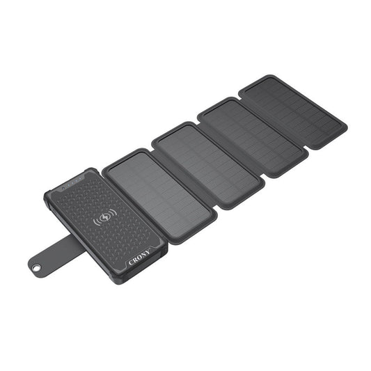 CRONY ES-B03 Fold the solar mobile power supply 18W Solar Charger with Digital Ammeter Waterproof Foldable USB Ports Solar Battery Charger - Edragonmall.com