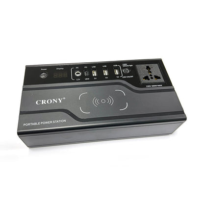 CRONY FAC-200X with wireless charging Portable Power Station AC Power bank module 200W portable outer emergency power station - Edragonmall.com