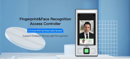 CRONY FC-8143T Face And Fingerprint Attendance Fingerprint Remote Door App to Open The Door Software Management Time - Edragonmall.com