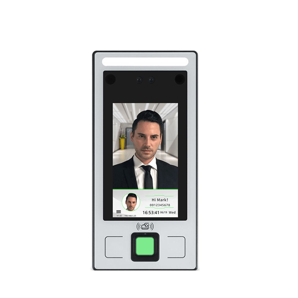 CRONY FC-8143T Face And Fingerprint Attendance Fingerprint Remote Door App to Open The Door Software Management Time - Edragonmall.com