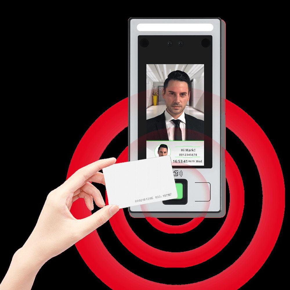 CRONY FC-8143T Face And Fingerprint Attendance Fingerprint Remote Door App to Open The Door Software Management Time - Edragonmall.com