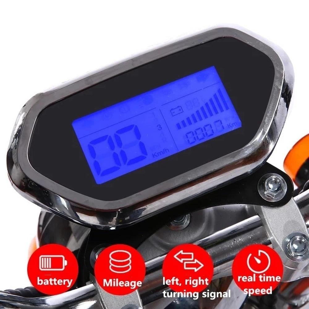 Crony G-028 1500W Harley Electric motorcycle Double Seat with double battery | Street dance - Edragonmall.com
