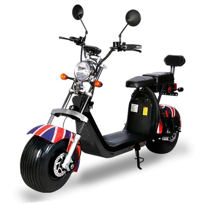 CRONY G-028 1500W Harley Electric Motorcycle tyre Double Seat with double battery | Banner - Edragonmall.com