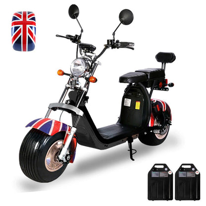 CRONY G-029 3000W Electric Motorcycle Motorbike High Speed Harley tyre Double Seat with double battery - Edragonmall.com