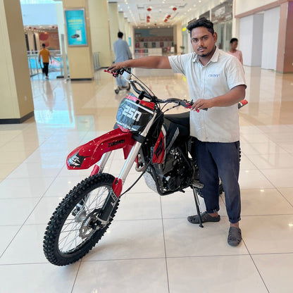 CRONY H-3 Cross-country Motorbike heavy duty 4 stroke air cooled engine adult crossfire dirt bike 250 Motorcycle - Edragonmall.com