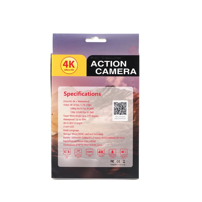 Crony H9-4K Ultra HD 12MP Waterproof WIFI Action Camera - Edragonmall.com