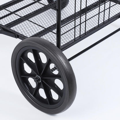 كروني عربة تسوق كبيرة عالية الجودة منزلية محمولة قابلة للطي بعجلات