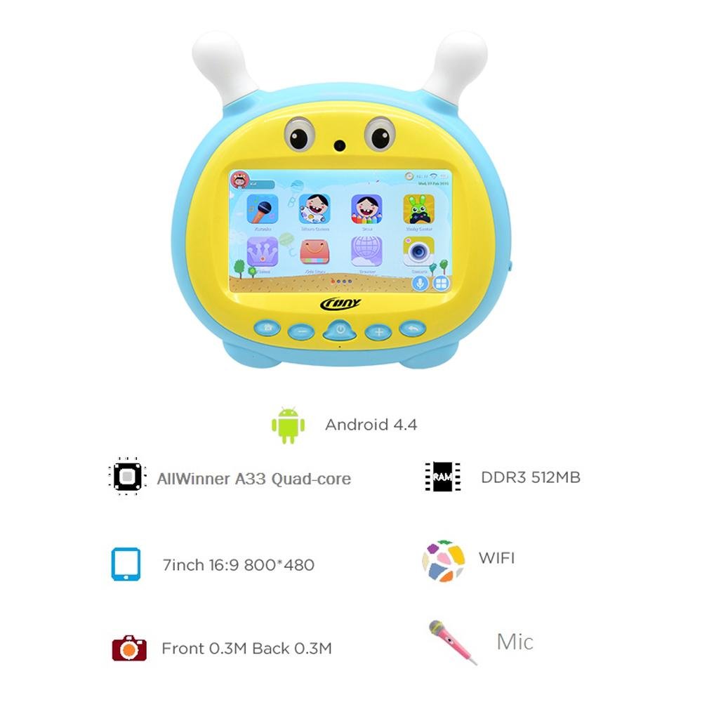 CRONY J8 Ipad K79 Kid Tablet with Mic 1GB RAM 16GB ROM original WiFi | Blue - Edragonmall.com