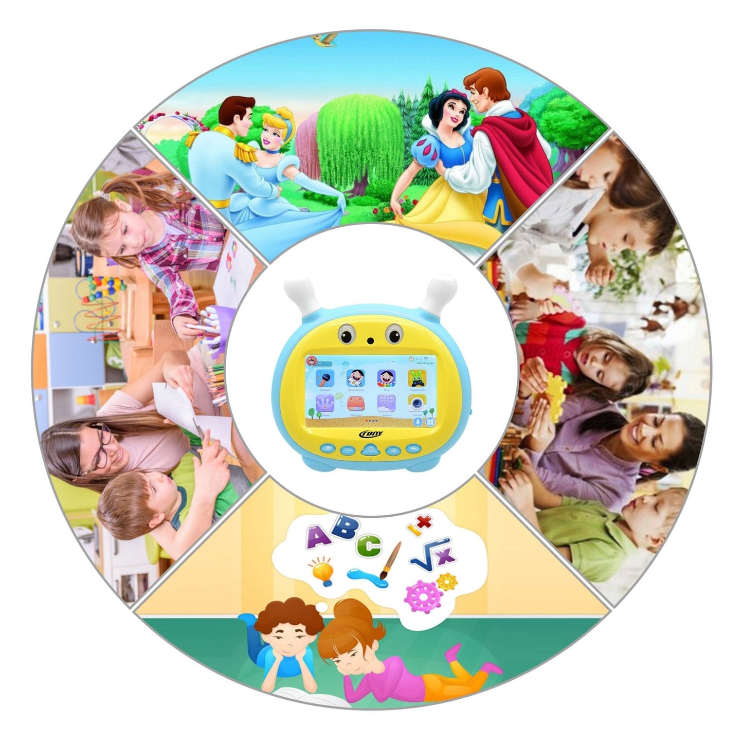 CRONY J8 Ipad K79 Kid Tablet with Mic 1GB RAM 16GB ROM original WiFi | Blue - Edragonmall.com