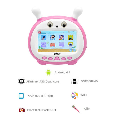 CRONY J8 Ipad K79 Kid Tablet with Mic 1GB RAM 16GB ROM original WiFi | Pink - Edragonmall.com