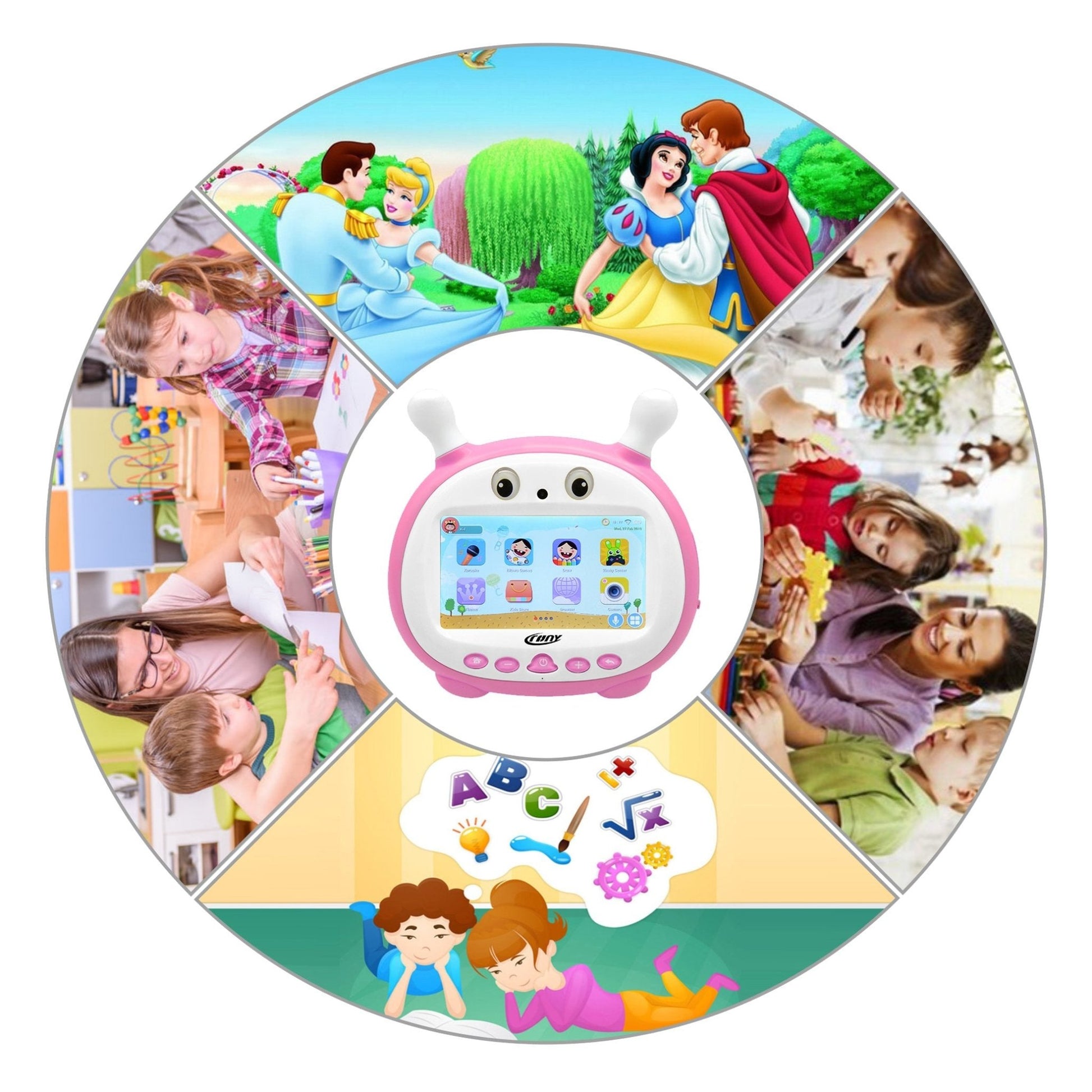 CRONY J8 Ipad K79 Kid Tablet with Mic 1GB RAM 16GB ROM original WiFi | Pink - Edragonmall.com