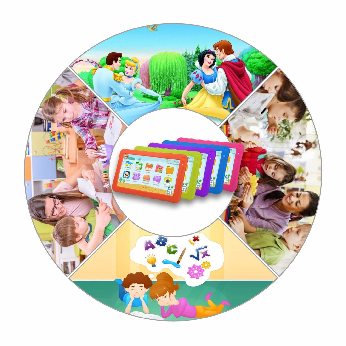 CRONY K19 9-inch 8GB ROM 512MB RAM Android WIFI Kids Tablet | Green - Edragonmall.com