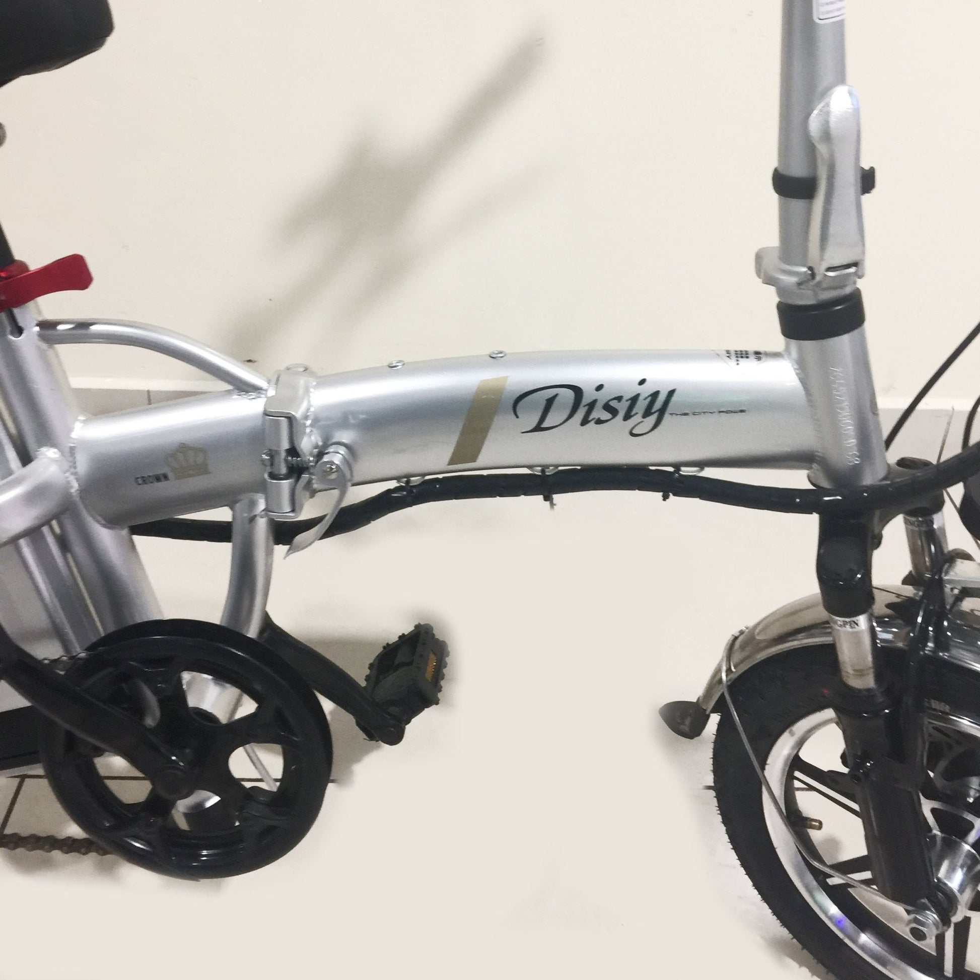 CRONY K2 14inch Fold Sport Bike 48V 10A Aluminum Suspension Electric Bicycle for Women, Folding electric bike-2 - Edragonmall.com