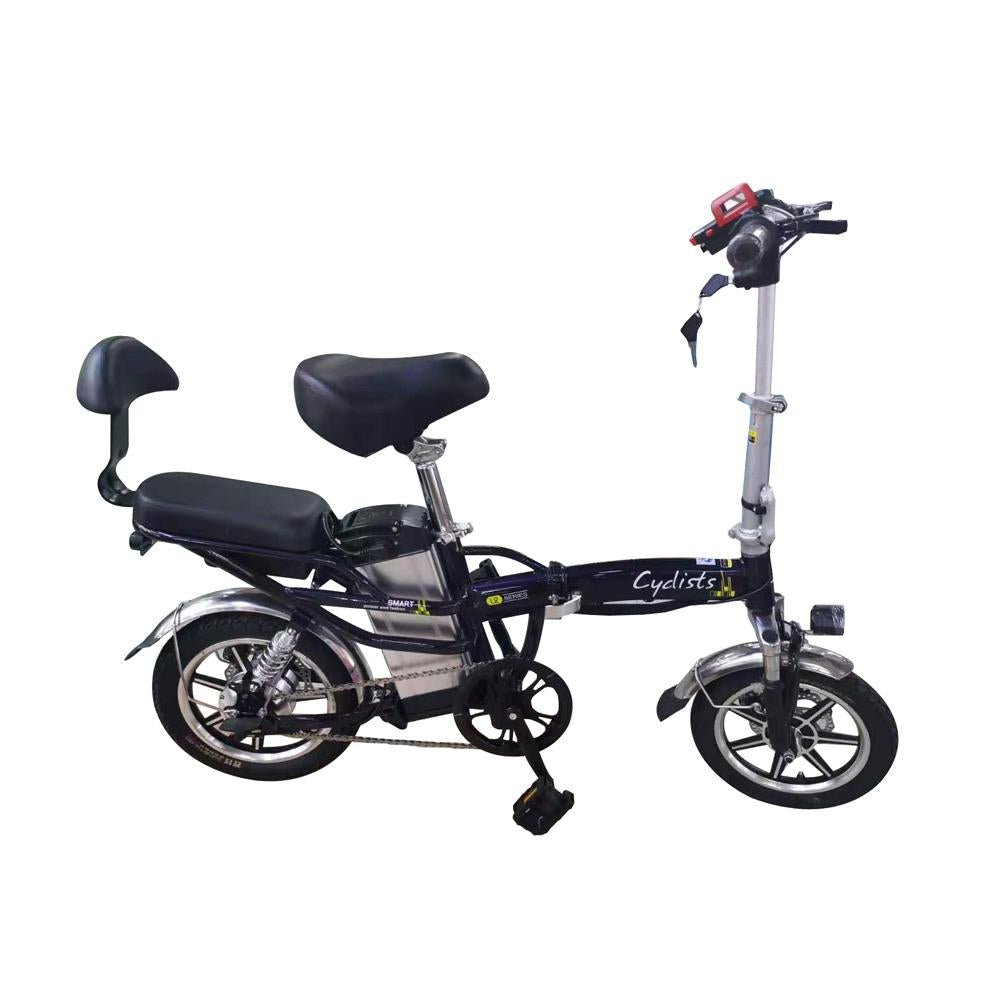CRONY K2 14inch Fold Sport Bike 48V 10A Aluminum Suspension Electric Bicycle for Women, Folding electric bike-2 - Edragonmall.com