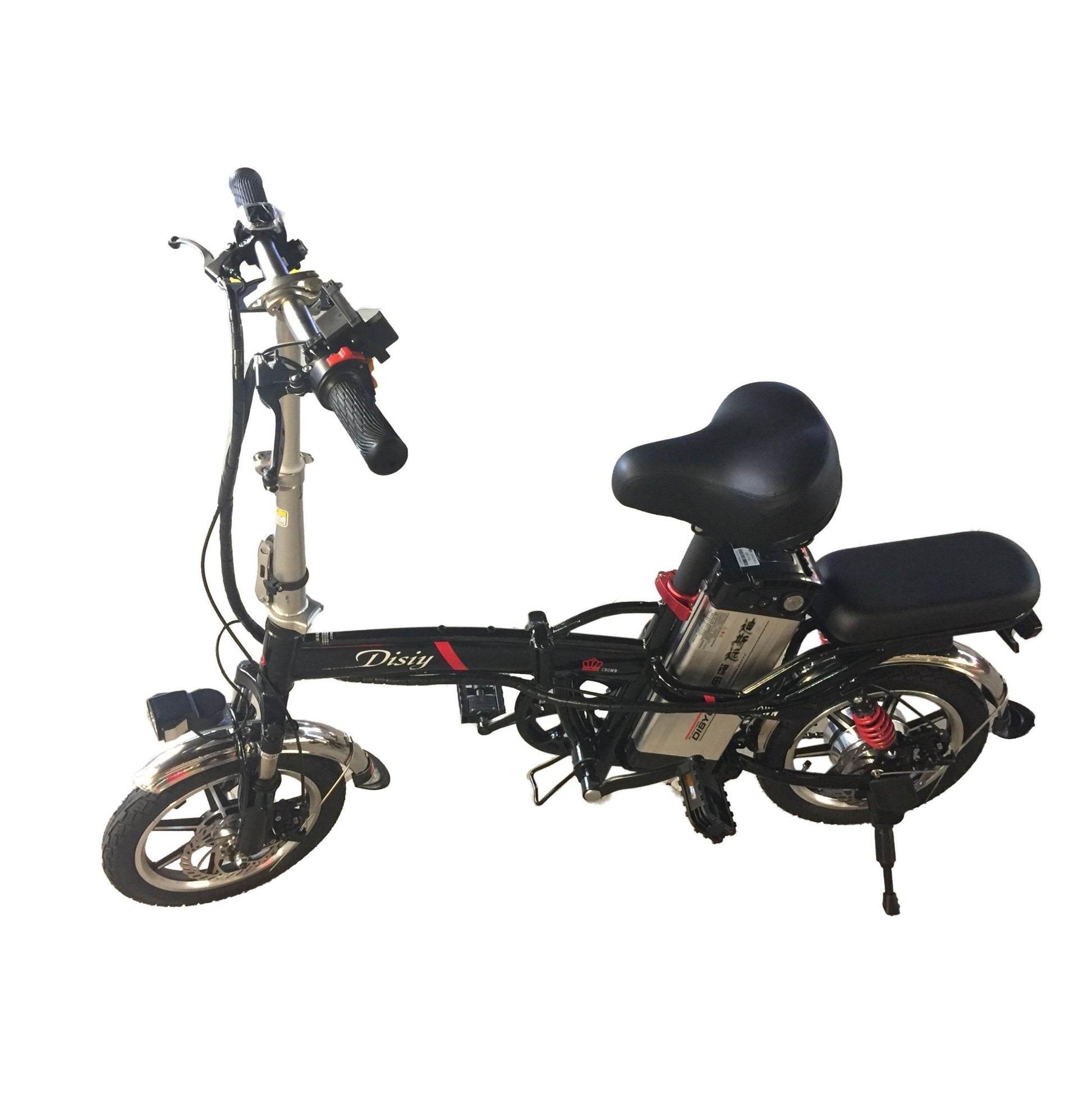 CRONY K2 14inch Fold Sport Bike 48V 10A Aluminum Suspension Electric Bicycle for Women, Folding electric bike-2 - Edragonmall.com