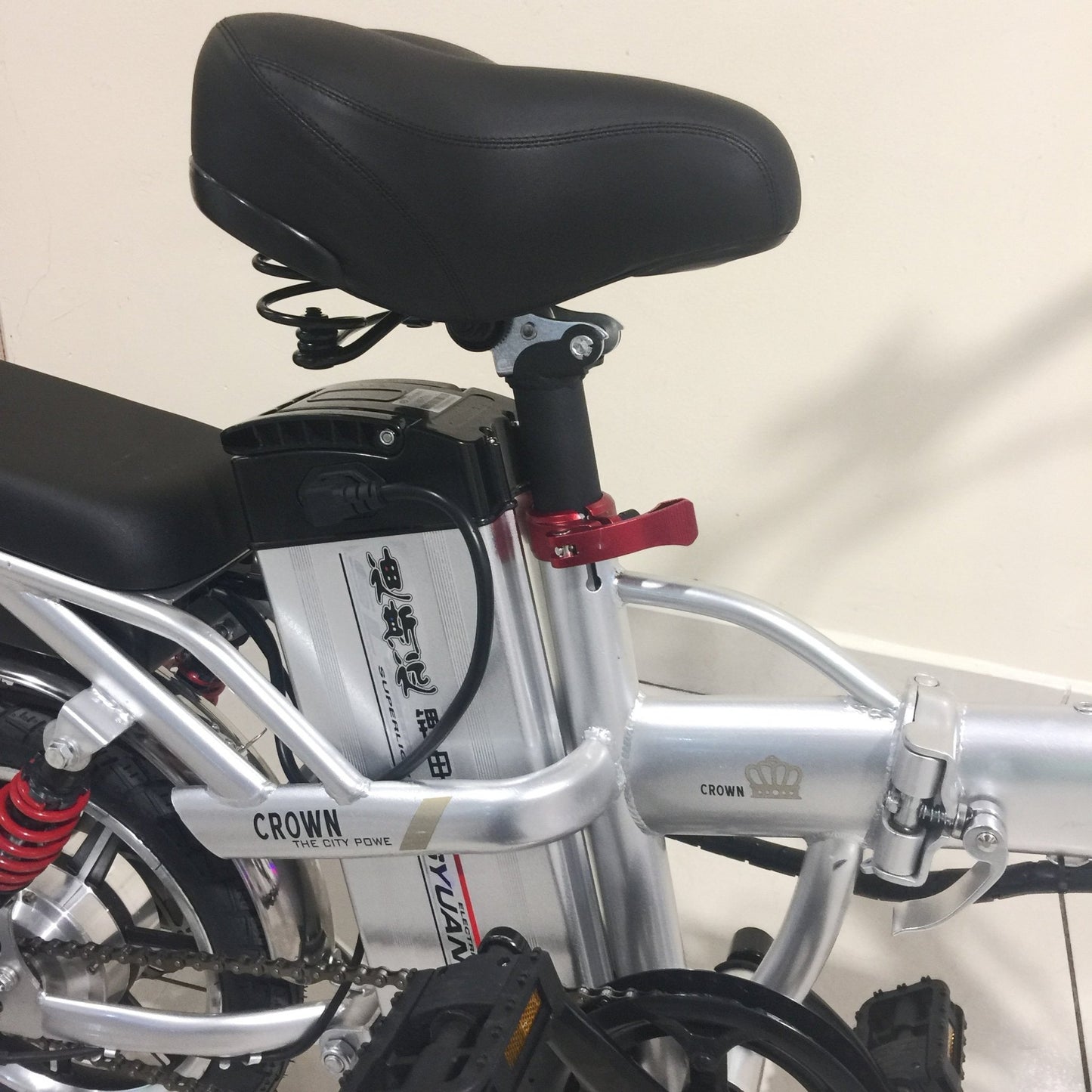 CRONY K2 14inch Fold Sport Bike 48V 10A Aluminum Suspension Electric Bicycle for Women, Folding electric bike-2 - Edragonmall.com