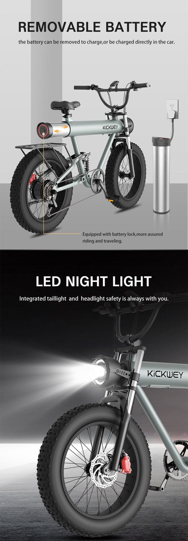 CRONY K20 Plus Electric Bicycle Mountain Electric Bike 1000W 10AH Electric Style Bike Outdoor Entertainment Snow 20 Inch Fat Tire Bike 48V Dirt Bike Electric - Edragonmall.com