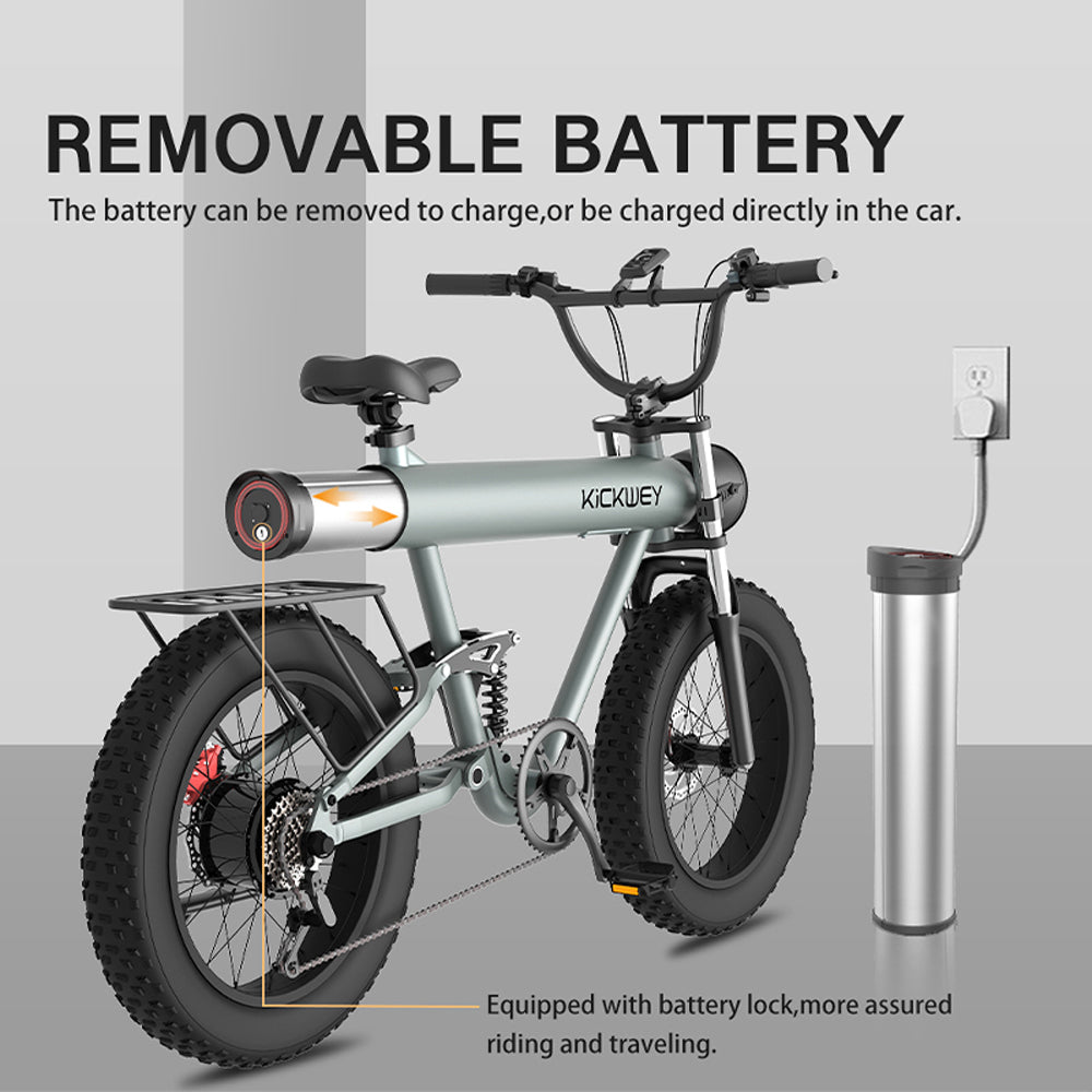 CRONY K20 Plus Electric Bicycle Mountain Electric Bike 1000W 10AH Electric Style Bike Outdoor Entertainment Snow 20 Inch Fat Tire Bike 48V Dirt Bike Electric - Edragonmall.com