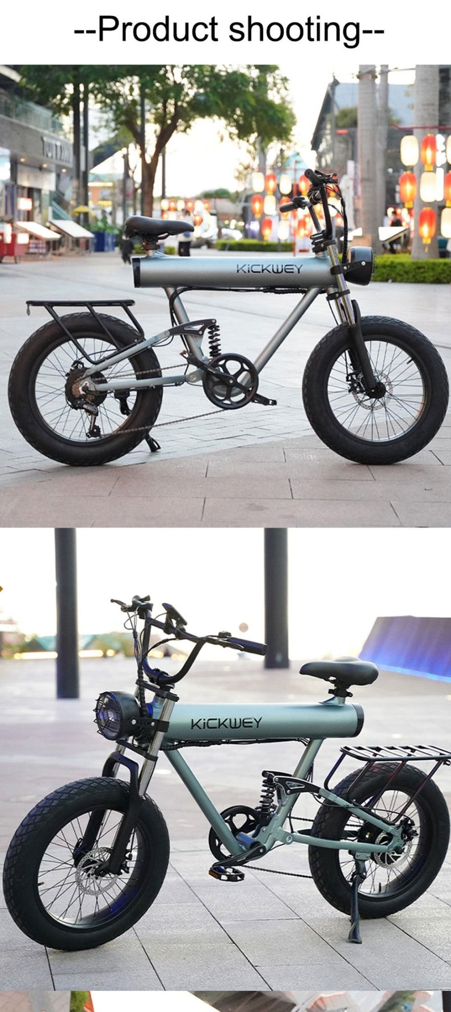 CRONY K20 Plus Electric Bicycle Mountain Electric Bike 1000W 10AH Electric Style Bike Outdoor Entertainment Snow 20 Inch Fat Tire Bike 48V Dirt Bike Electric - Edragonmall.com