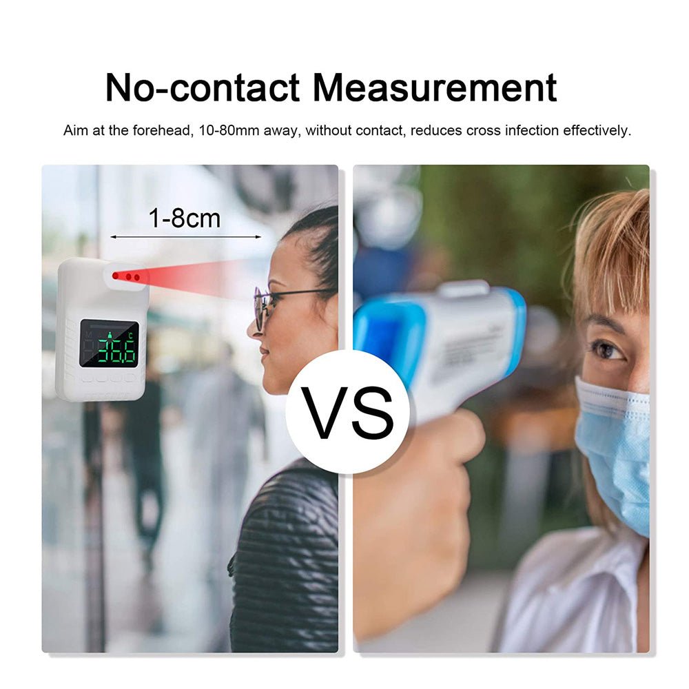 CRONY K3X Automatic sensing wall thermometer Non-contact Infrared Thermometer Automatic Digital Temperature Measurement Fever LCD - Edragonmall.com
