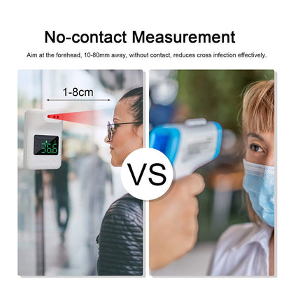 CRONY K3X Automatic sensing wall thermometer Non-contact Infrared Thermometer Automatic Digital Temperature Measurement Fever LCD - Edragonmall.com