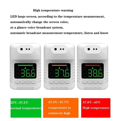 CRONY K3X Automatic sensing wall thermometer Non-contact Infrared Thermometer Automatic Digital Temperature Measurement Fever LCD - Edragonmall.com