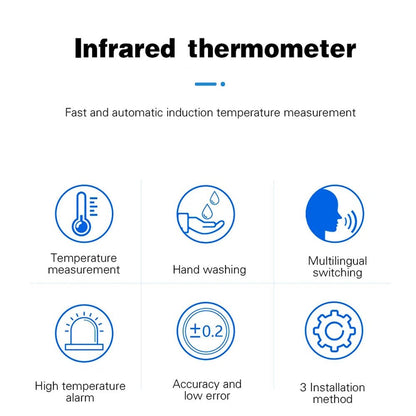 CRONY K9 Pro X Automatic Temperature Measurement&Disinfection Mach Intelligent Sensor Soap Dispenser with Thermometer Infrared Thermometer Dispenser - Edragonmall.com