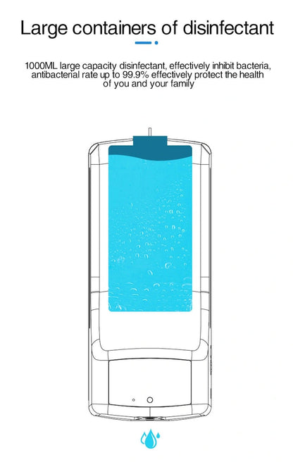 CRONY K9 Pro X Automatic Temperature Measurement&Disinfection Mach Intelligent Sensor Soap Dispenser with Thermometer Infrared Thermometer Dispenser - Edragonmall.com