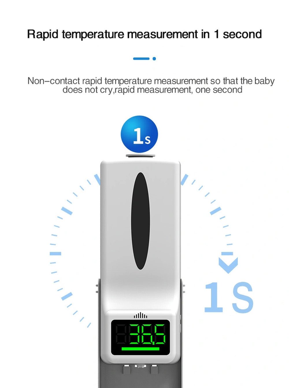 CRONY K9 Pro X Automatic Temperature Measurement&Disinfection Mach Intelligent Sensor Soap Dispenser with Thermometer Infrared Thermometer Dispenser - Edragonmall.com