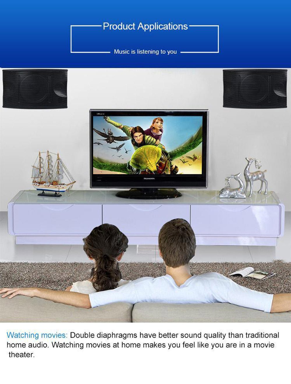 CRONY KA350 Professional system Amplifier with BT 10 Inch RMS 150W Sound Box Karaoke Speaker for Karaoke System - Edragonmall.com