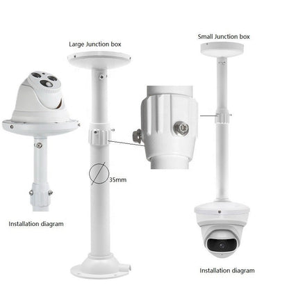 CRONY L-type 32CM Hemisphere Stand I-type 20CM Hemisphere Stand I-type 30-60CM Retractable hemisphere Stand Lengthened Hoisting Telescopic Holder CCTV Camera Stand - Edragonmall.com