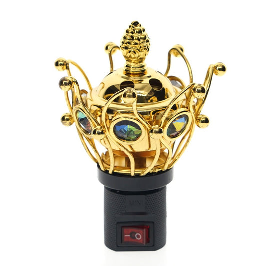 CRONY M-13 Incense Burner Plug Portable Mini Electric Bakhoor Burner Incense Metal Burners Square Pearl incense - Edragonmall.com