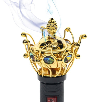 CRONY M-13 Incense Burner Plug Portable Mini Electric Bakhoor Burner Incense Metal Burners Square Pearl incense - Edragonmall.com