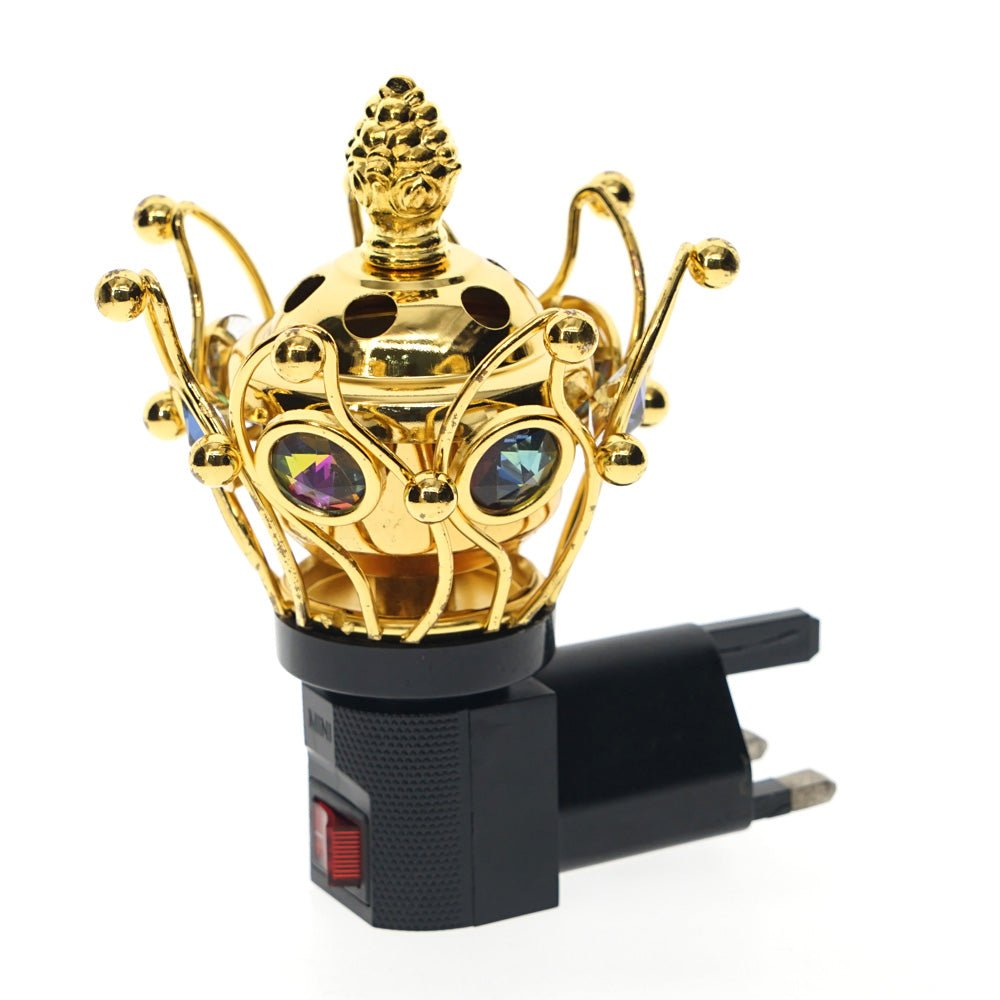 CRONY M-13 Incense Burner Plug Portable Mini Electric Bakhoor Burner Incense Metal Burners Square Pearl incense - Edragonmall.com