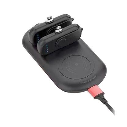 CRONY Magnetic Wireless Charger Power Bank 2PCS 1000mAh & Qi-Certified Wireless Fast Charger - Edragonmall.com