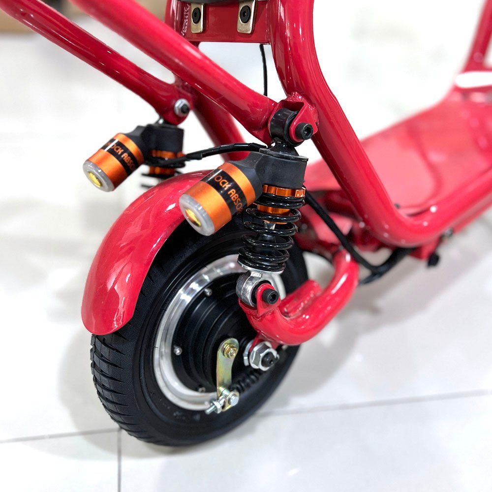 CRONY Mini Harley Dual Seat +Double Seat Two Wheels 36V 8A Lithium Battery Electric Electric motorcycle | Red - Edragonmall.com