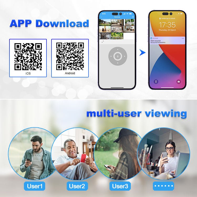 CRONY NVS009 4CH LCD IP WIFI KIT 1080P CCTV Camera System Home Security Camera System Wireless NVR Kit - Edragonmall.com