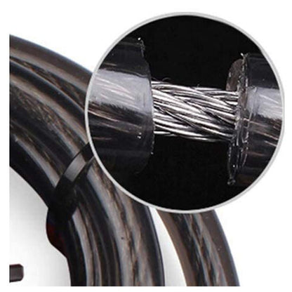 CRONY Ordinary bicycle electric bike lock Anti-Theft Steel Cable Lock for Bike -2 - Edragonmall.com