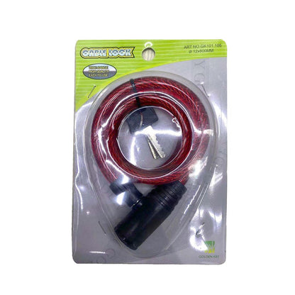 CRONY Ordinary bicycle electric bike lock Anti-Theft Steel Cable Lock for Bike - Edragonmall.com